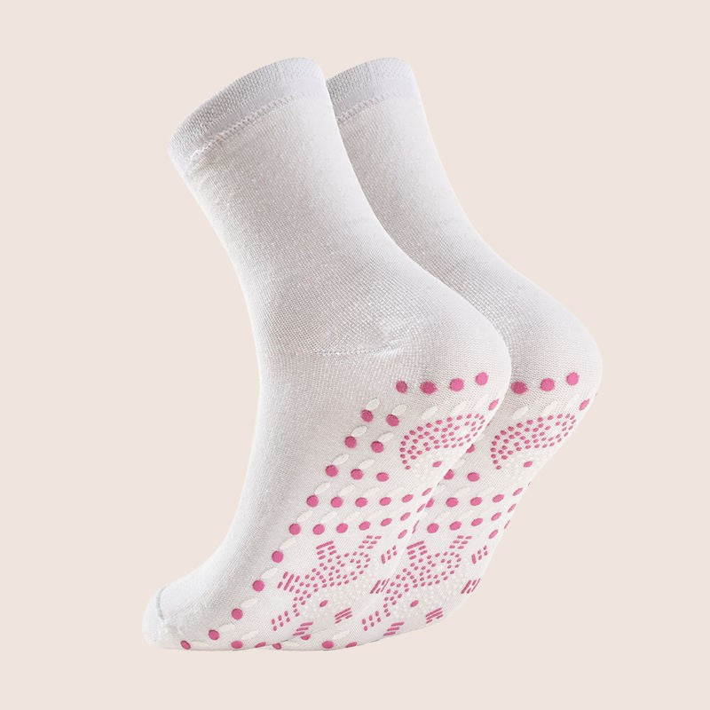 Chaussettes de modelage acupressurales auto-chauffantes à la tourmaline