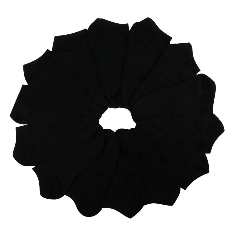 7 Paires de chaussettes en coton pour femmes, respirantes, de couleur solide, confortables, blanches, noires, grises, souples, simples, à la mode, pour la cheville