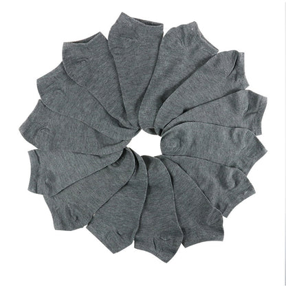 7 Paires de chaussettes en coton pour femmes, respirantes, de couleur solide, confortables, blanches, noires, grises, souples, simples, à la mode, pour la cheville